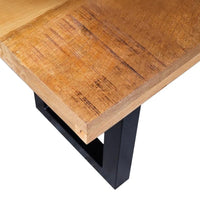 Mangohouten Eetkamerbank Britt U-poot 140x40 cm Mahom