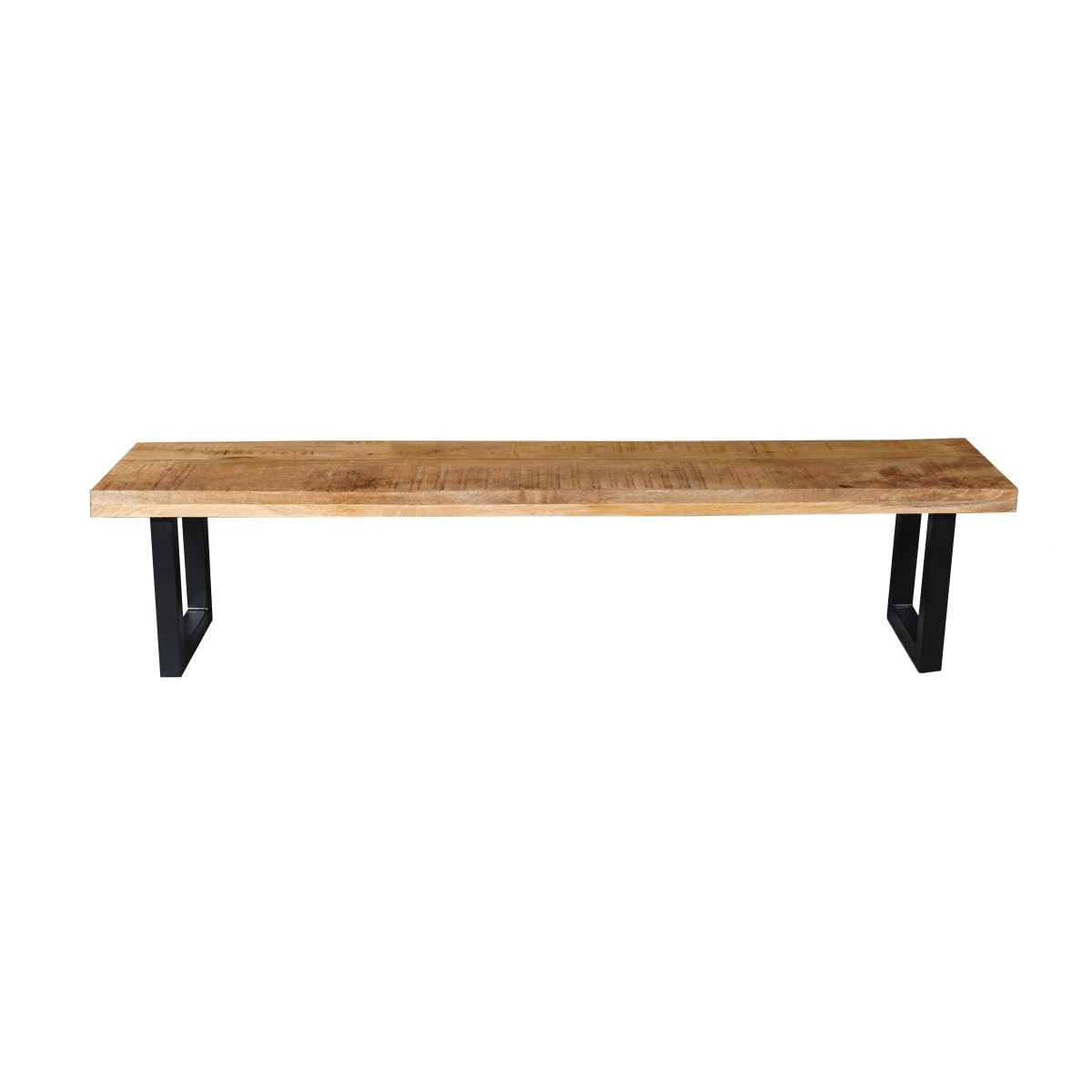 Mangohouten eetkamerbank Cleveland U-poot 140x40 cm Mahom