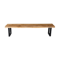 Mangohouten Eetkamerbank Britt U-poot 140x40 cm Mahom