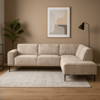Hoekbank Madrid 4-zits Rechts Beige Mahom