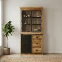 Mangohouten Buffetkast Denver 100 cm met Deurtjes Recht Mahom