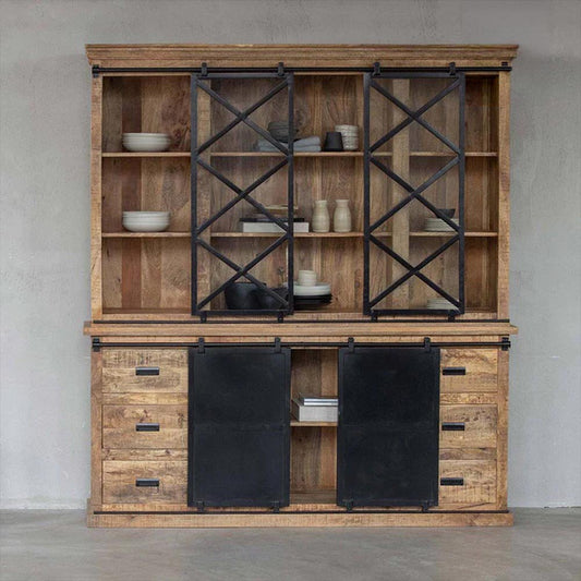 Mangohouten Buffetkast Denver 200×220 cm X Mahom