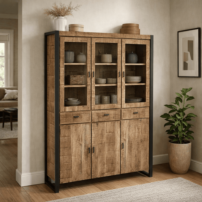 Mangohouten Eettafel Tulsa