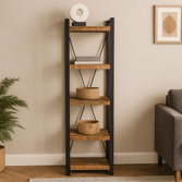 Mangohouten Boekenkast 55 cm