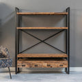 Mangohouten Boekenkast 180 cm