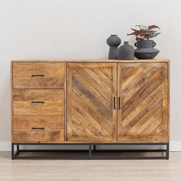 Mangohouten Dressoir 140 cm