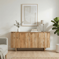 Mangohouten dressoir lichtbruin