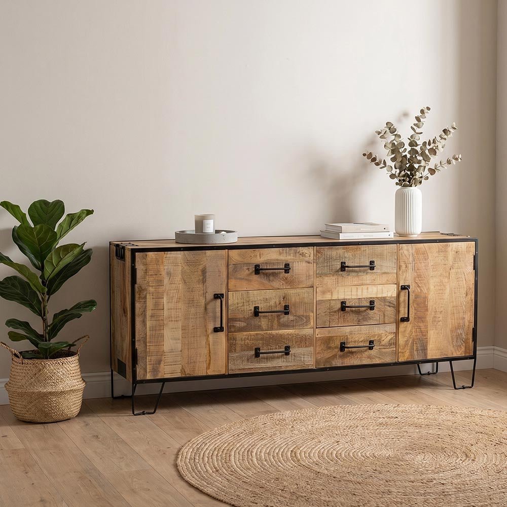 Mangohouten Dressoir 190 cm