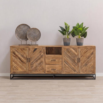 Mangohouten Dressoir 220 cm
