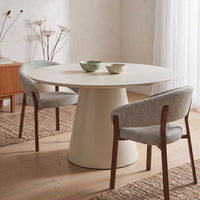 Eettafel Ivory MDF Rond 130 cm Mahom