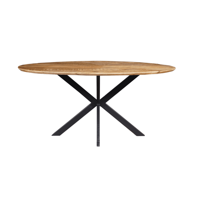 Mangohouten ovale eettafels