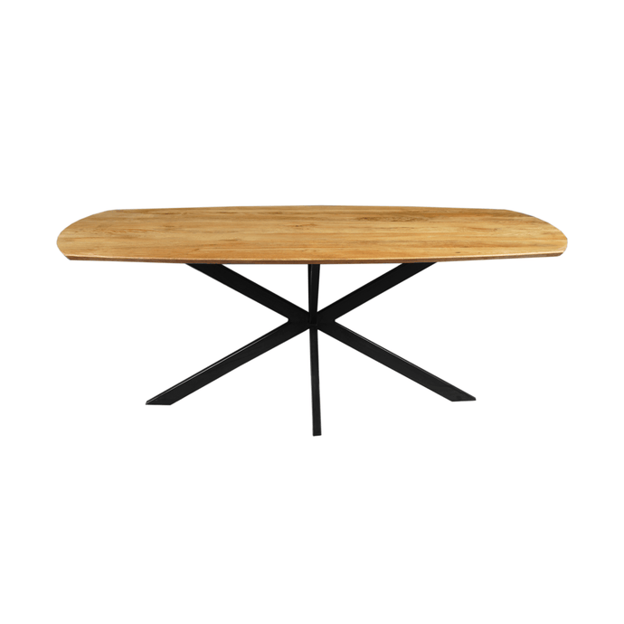 Mangohouten Eettafel Vicenza Deens Ovaal 180x100 cm Mahom