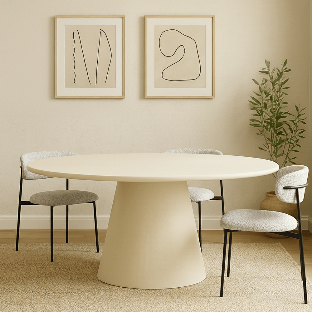 Beige eettafel