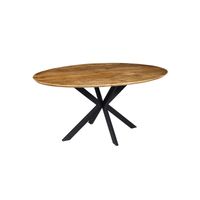 Mangohouten Eettafel Bologna Ovaal 300x130 cm Mahom