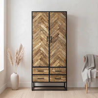 Mangohouten Kast Toronto 80 cm Mahom