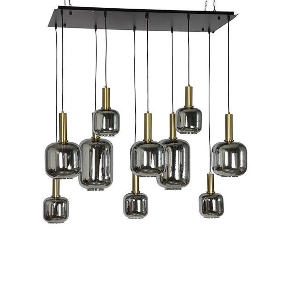 Hanglamp 10xE27 rh Galaxy zwart/goud