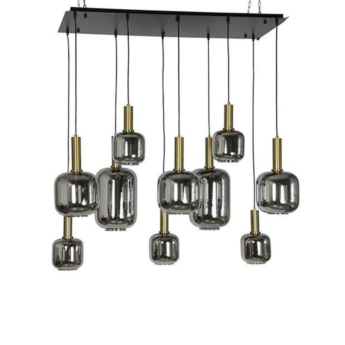 Hanglamp 10xE27 rh Galaxy zwart/goud