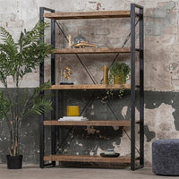 Mangohouten Boekenkast Britt 120 cm Mahom
