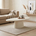 Mangohouten salontafel van microcement