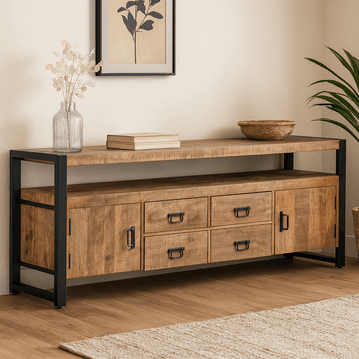 Mangohouten TV Meubel 190 cm