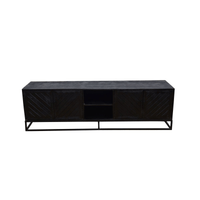 Mangohouten TV Meubel Reno Black 200 cm Mahom