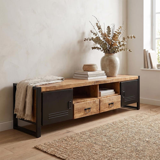 Mangohouten TV Meubel Birmingham 200 cm Mahom