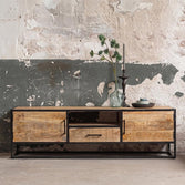Mangohouten TV Meubel  210 cm