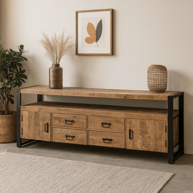 Mangohouten Eettafel Tulsa