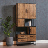 Mangohouten Vakkenkast 90 cm