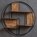 Mangohouten Wandrek Rond 100 cm