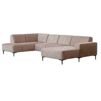 Hoekbank Madrid 5-zits U-opstelling Links Beige Mahom