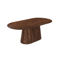 Mangohouten Eettafel Nova Capsule Donkerbruin 160×90 cm Mahom