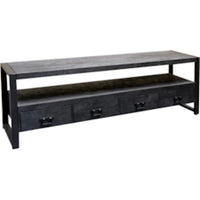 Mangohouten TV Meubel Britt Black 180 cm Mahom