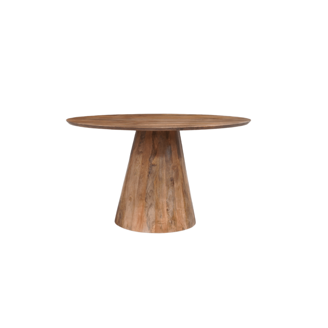 Mangohouten eettafel rond 150cm