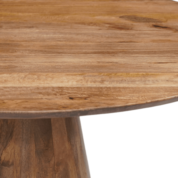 Mangohouten Eettafel Nova Rond 130 cm Mahom