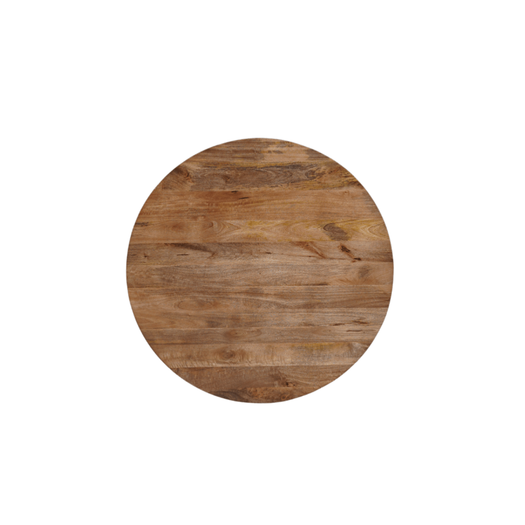 Mangohouten eettafel rond 150cm