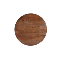 Mangohouten Eettafel Nova Rond 110 cm Donkerbruin Mahom