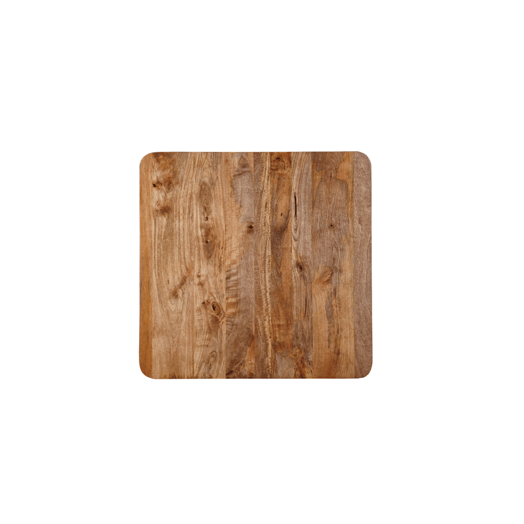 Mangohouten eettafel vierkant 90x90cm