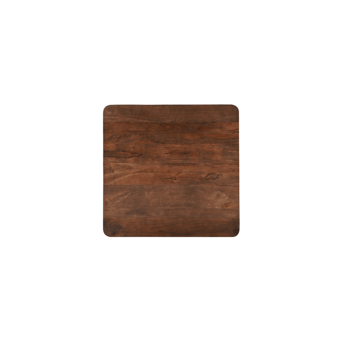 Mangohouten Eettafel Nova Vierkant 110x110 cm Donkerbruin Mahom