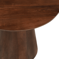 Mangohouten Salontafel Nova Rond 60 cm Donkerbruin Mahom
