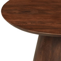 Mangohouten Salontafel Nova Rond 80 cm Donkerbruin Mahom