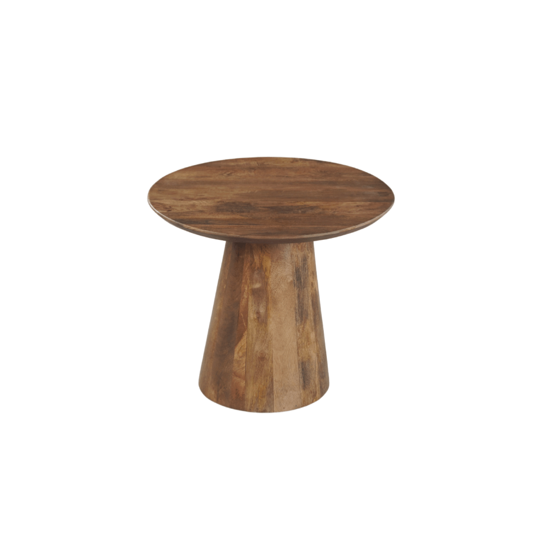 Mangohouten salontafel rond 60cm