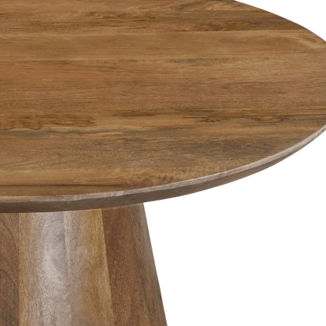Mangohouten salontafel rond 80cm