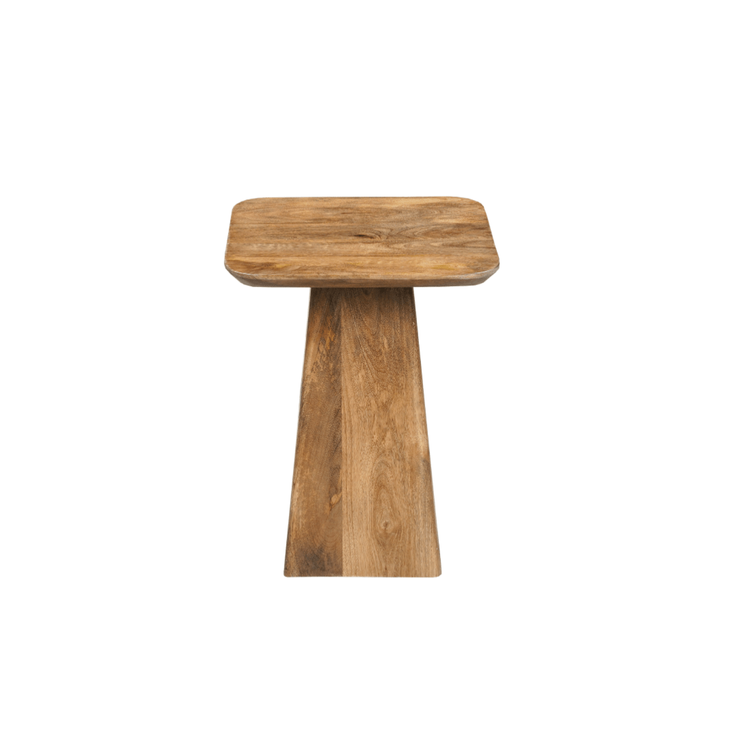Mangohouten salontafel vierkant 40x40cm