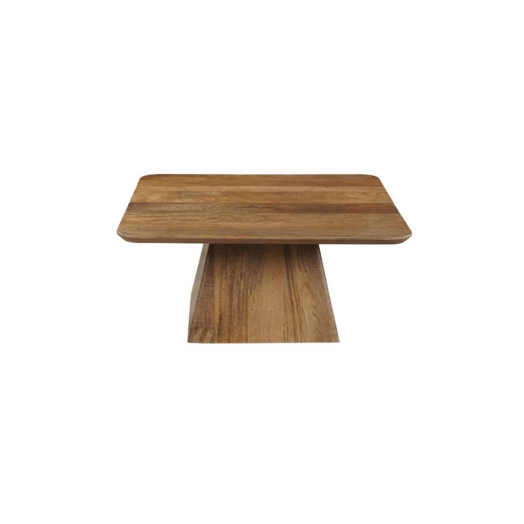 Mangohouten salontafel vierkant 80x80cm