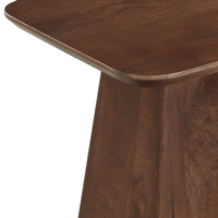 Mangohouten Salontafel Nova Vierkant 40x40 cm Donkerbruin Mahom