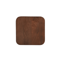 Mangohouten Salontafel Nova Vierkant 40x40 cm Donkerbruin Mahom