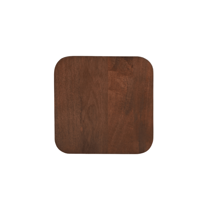 Mangohouten Salontafel Nova Vierkant 40x40 cm Donkerbruin Mahom