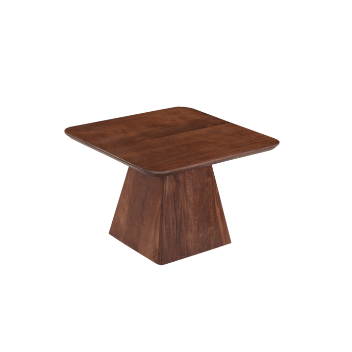 Mangohouten Salontafel Nova Vierkant 60x60 cm Donkerbruin Mahom