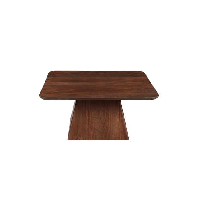 Mangohouten Salontafel Nova Vierkant 80x80 cm Donkerbruin Mahom